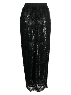 Midi sukně Semicouture černé