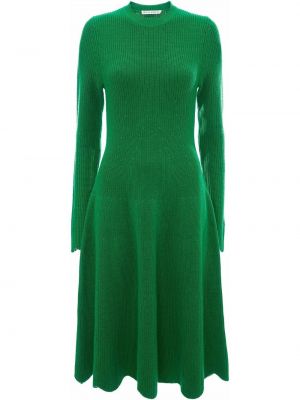 Midi šaty Jw Anderson zelená