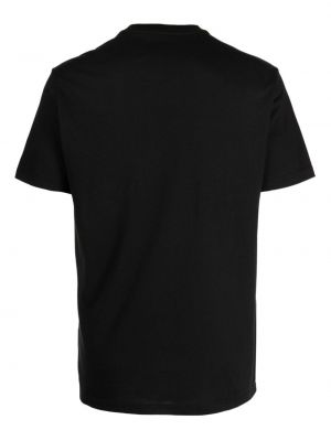Raštuotas medvilninis marškinėliai True Religion juoda