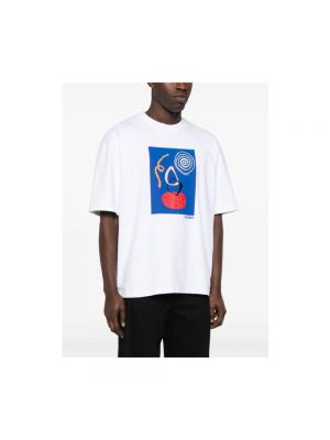 T-shirt mit print Jacquemus weiß
