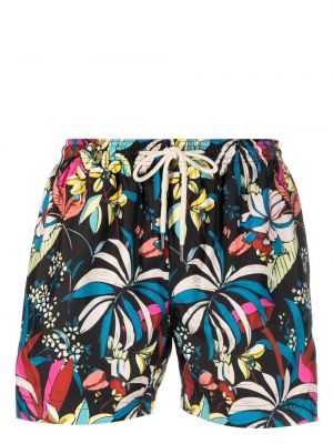 Kratke hlače s cvetličnim vzorcem s potiskom Peninsula Swimwear modra