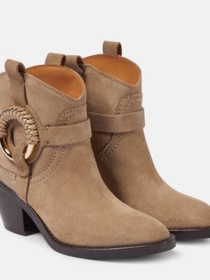 Wildleder ankle boots See By Chloã© beige