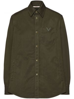 Košeľa Valentino Garavani zelená