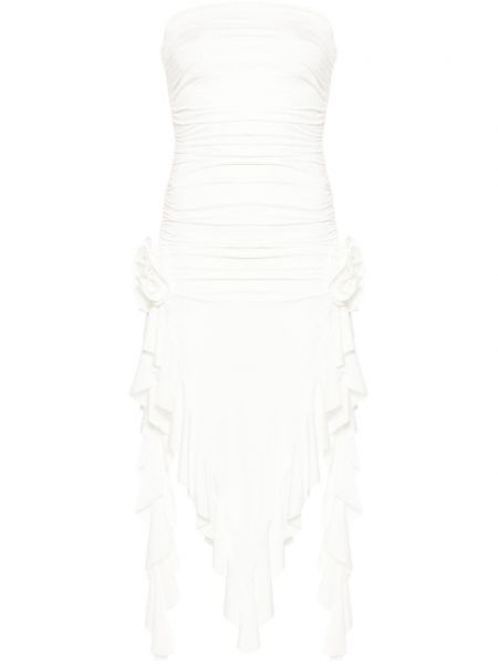 Φλοράλ κοκτέιλ φόρεμα Nissa λευκό