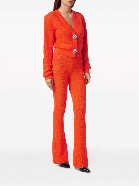 Kalhoty Philipp Plein oranžové
