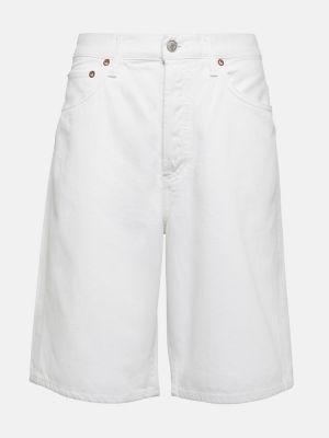 Kratke jeans hlače z nizkim pasom Agolde modra