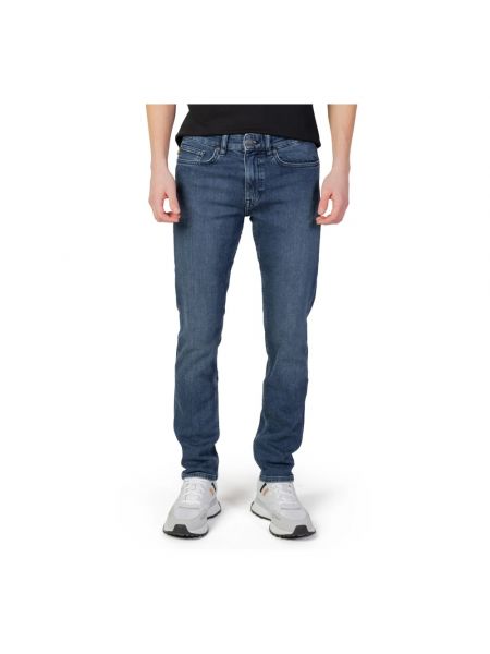 Slim fit skinny jeans mit reißverschluss Boss blau