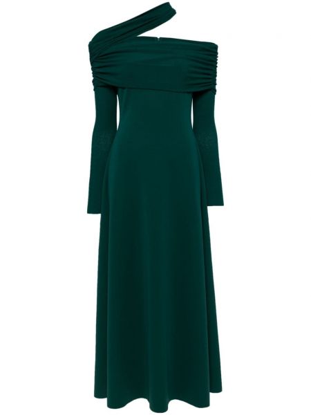 Sukienka wieczorowa z dżerseju Chats By C.dam zielona