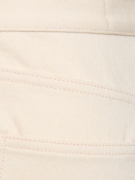 Jeansy bawełniane Jil Sander beżowe