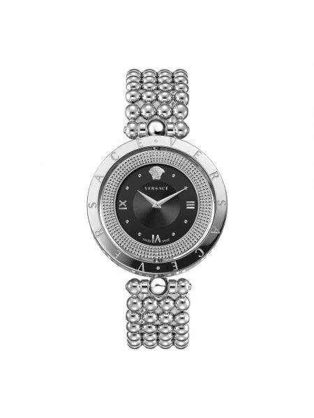 Armbanduhr aus edelstahl Versace schwarz