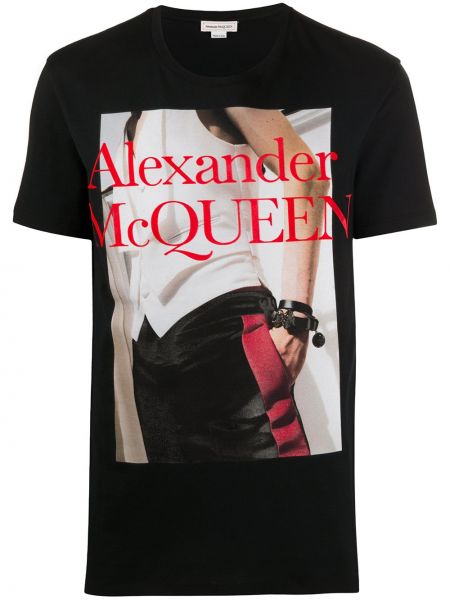Тениска с принт Alexander Mcqueen