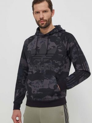 Hoodie s kapuljačom s printom Adidas Originals crna