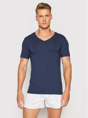 Marškinėliai slim fit Hanro mėlyna