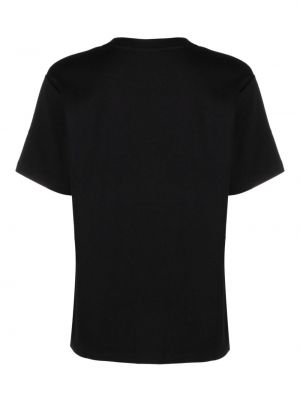 T-shirt mit stickerei aus baumwoll Closed schwarz
