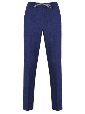 Шерстяные брюки Berwich синие
