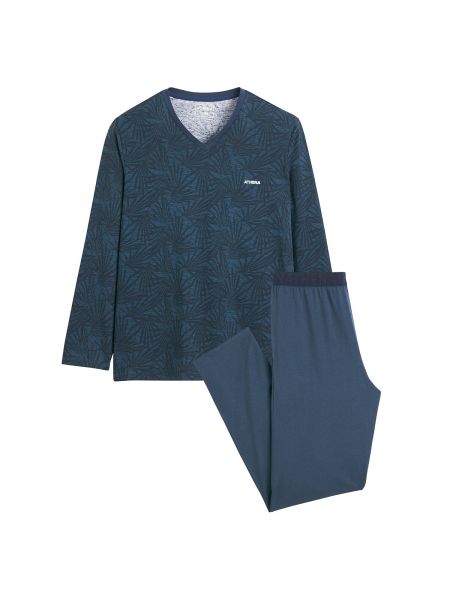 Pijama con estampado Athena azul