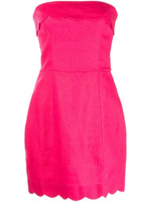 Leinen cocktailkleid Reformation pink