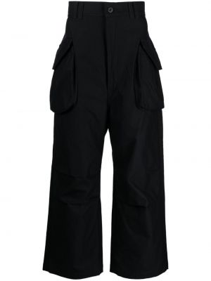 Bombažne kargo hlače Junya Watanabe Man črna