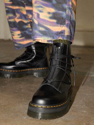 Кожаные ботинки на шнуровке на платформе Dr Martens