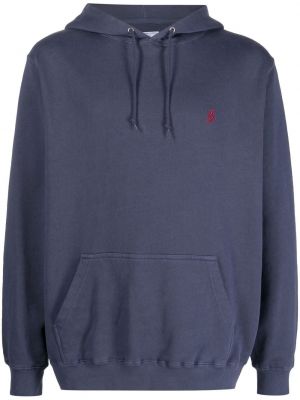 Hoodie med broderi Gramicci blå