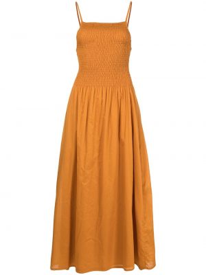 Oranžové šaty ke kolenům Faithfull The Brand