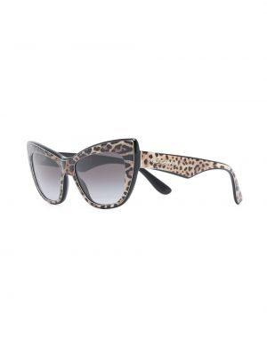 Raštuotos akiniai nuo saulės leopardinės Dolce & Gabbana Eyewear