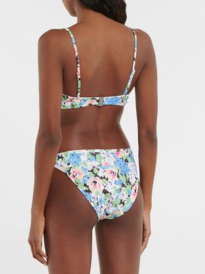 Bikini z nizkim pasom s cvetličnim vzorcem Ganni