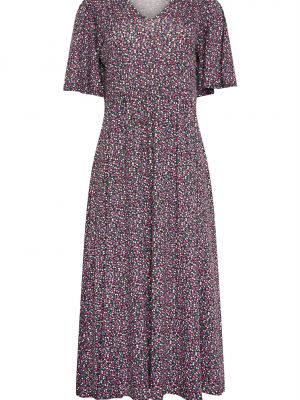 Платье в цветочек с принтом M&co фиолетовое