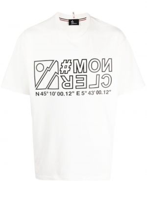 T-shirt aus baumwoll mit print Moncler Grenoble