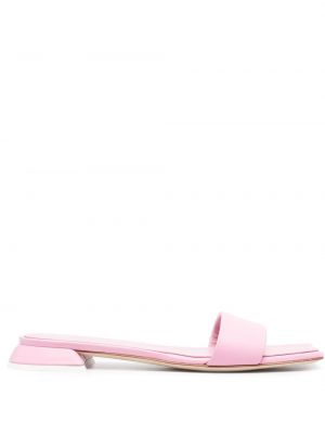 Sandaletter i läder med slip-on 3juin rosa