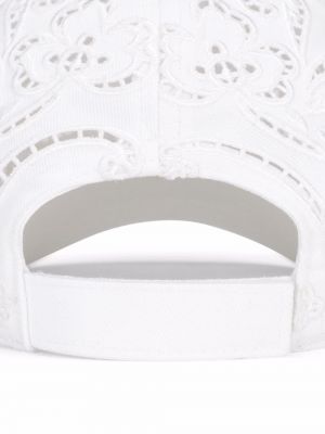 Casquette à fleurs Dolce & Gabbana blanc