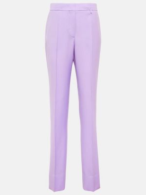Spodnie wełniane Givenchy, fioletowy