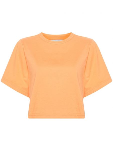 Bavlnené tričko Forte Forte oranžová