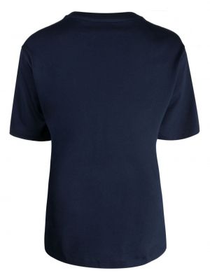 Koszulka bawełniana Lacoste niebieska