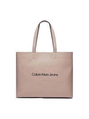 Shopper handtasche mit taschen Calvin Klein Jeans pink
