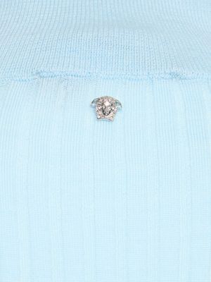 Pullover mit kurzen ärmeln Versace himmelblau