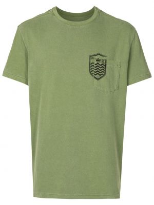 Majica s potiskom Osklen zelena