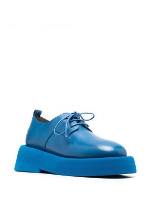 Nėriniuotos oksfordo batai su raišteliais chunky Marsell mėlyna