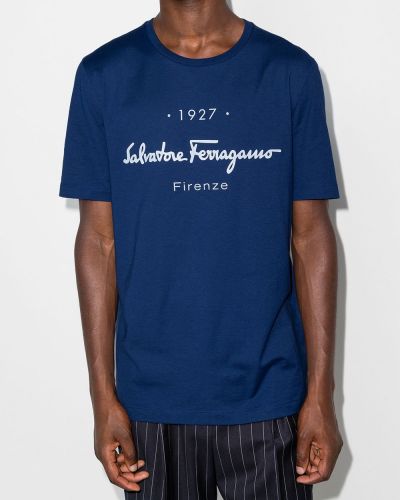 Camiseta Salvatore Ferragamo azul