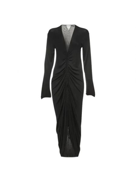 Sukienka z siateczką Bottega Veneta Vintage czarna