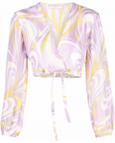 Crop top Pucci lila