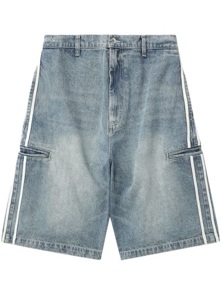 Gestreifte jeans shorts Five Cm blau
