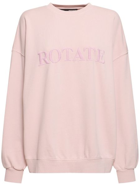 Pull en coton Rotate rose