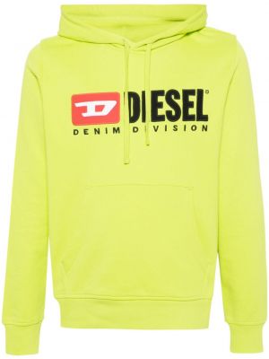 Bluza z kapturem Diesel zielona