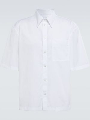 Camicia di cotone Bottega Veneta bianco