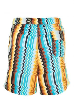 Shorts à imprimé à motifs abstraits Missoni bleu