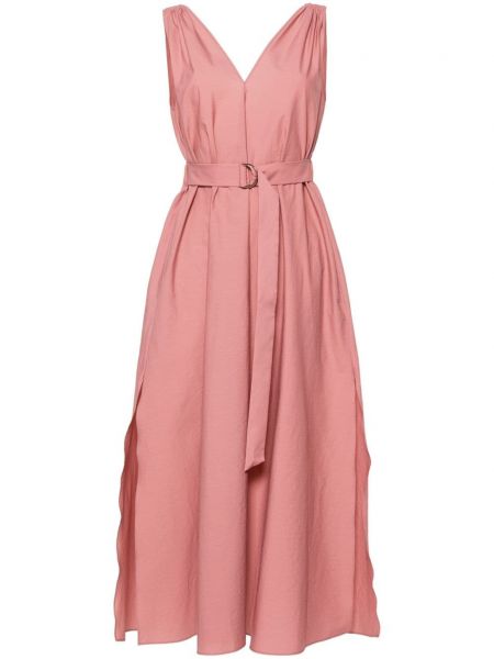 Μάξι φόρεμα Brunello Cucinelli ροζ