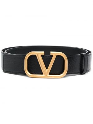 Cinturón con hebilla Valentino Garavani negro