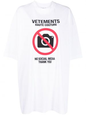 Bavlnené tričko s potlačou Vetements