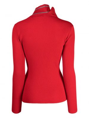 Sweter asymetryczny Y/project czerwony